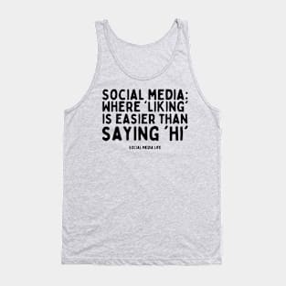 Sarcasm on Social Media - Truth with a Twist Tank Top